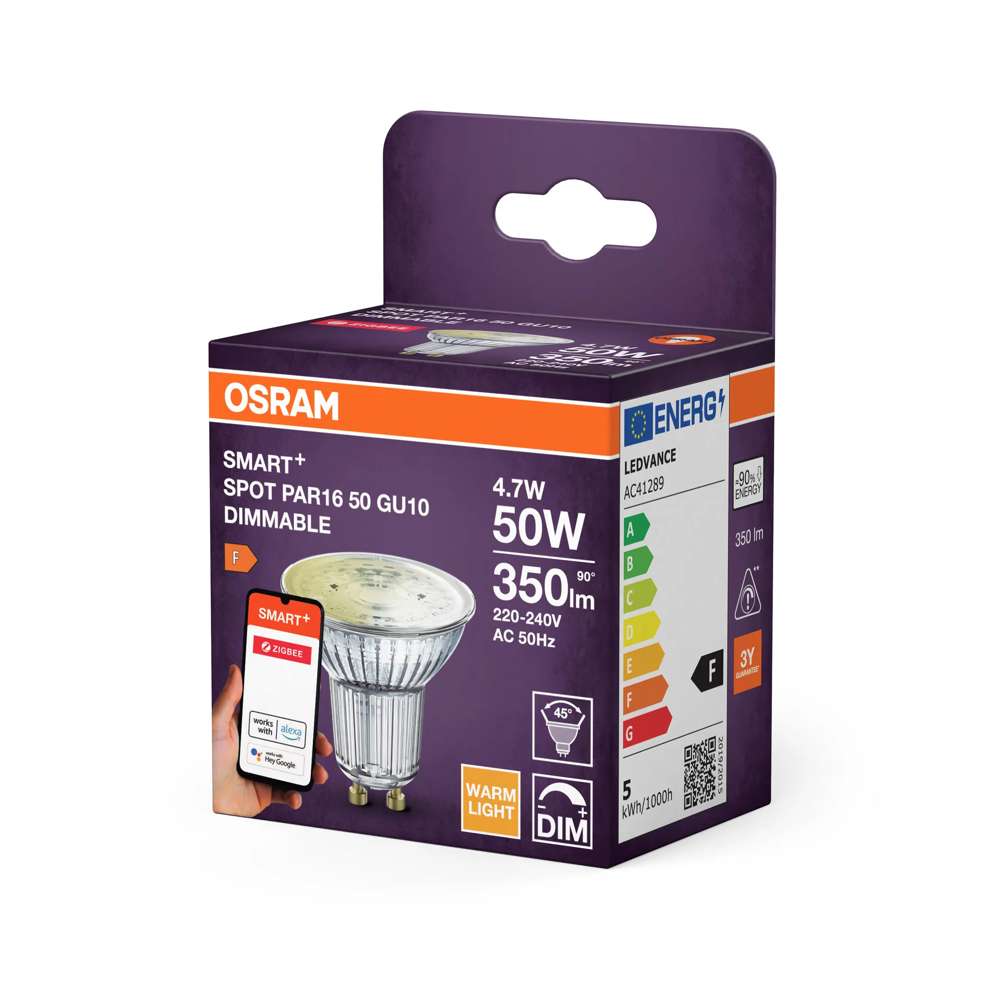 OSRAM SMART LED PAR16 Reflektor GU10 4,7W ZigBee dimbar - Image 3